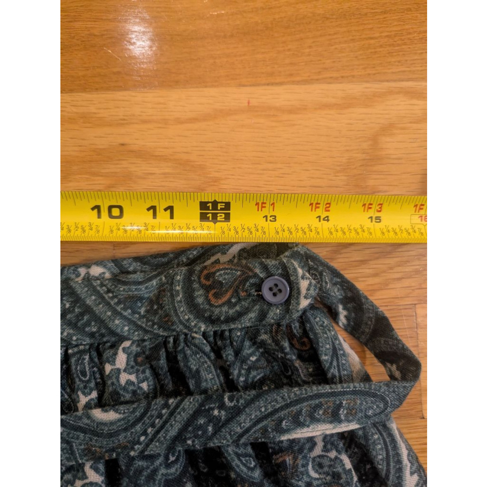 Vintage Green Paisley Midi Skirt Summit Sportswear Medium - Picture 8 of 12